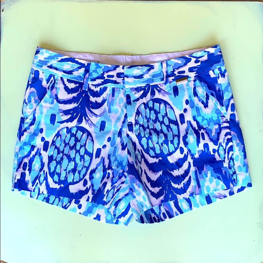 Lilly Pulitzer Blue Pineapple Shorts